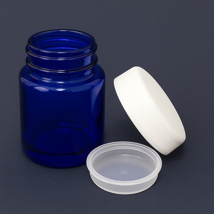 茶遮光ナンコー瓶100ml/中栓付