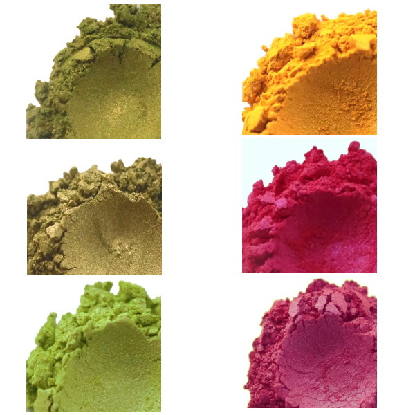 グリーン系・イエロー系・ピンク系