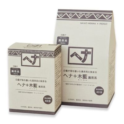 ヘナ／ナイアード ヘナ+木藍 黒茶系　100ｇ／お徳用 400g