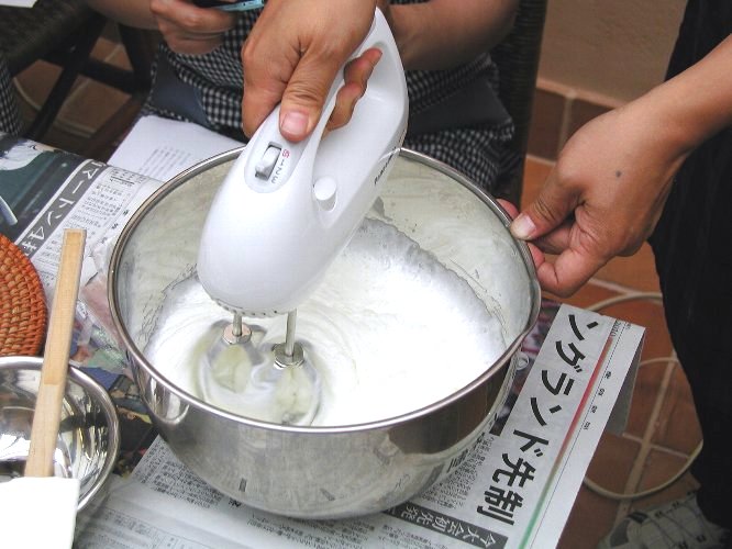 クリームソープの石けん生地作り